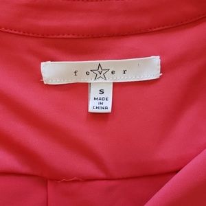 Fever Tops - Size S salmon/pink colored deep V-neck blouse Fever Tops - Size S salmon/pink colored deep V-neck blouse